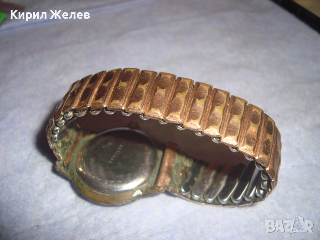 СТАР МЪЖКИ РЯДЪК НЕМСКИ или ШВЕЙЦАРСКИ РЕТРО ЧАСОВНИК ИНКАБЛОК с РАЗТЕГАЕМА ПОЗЛАТЕНА ВЕРИЖКА 28400, снимка 10 - Антикварни и старинни предмети - 37349327