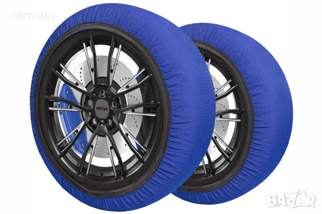 Текстилни вериги за сняг Streetech - син цвят - размер XXL - 2бр