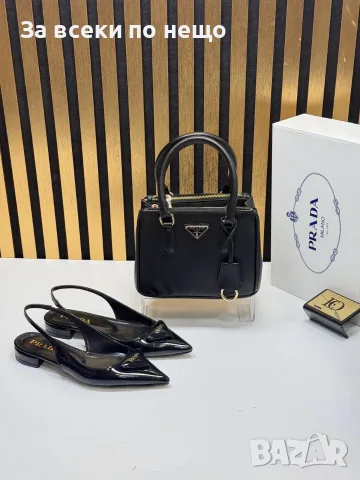 Prada Луксозни Дамски Лачени Обувки с Каишка и Остър Връх - Различни Цветове Код SEM-716, снимка 9 - Дамски обувки на ток - 55972491