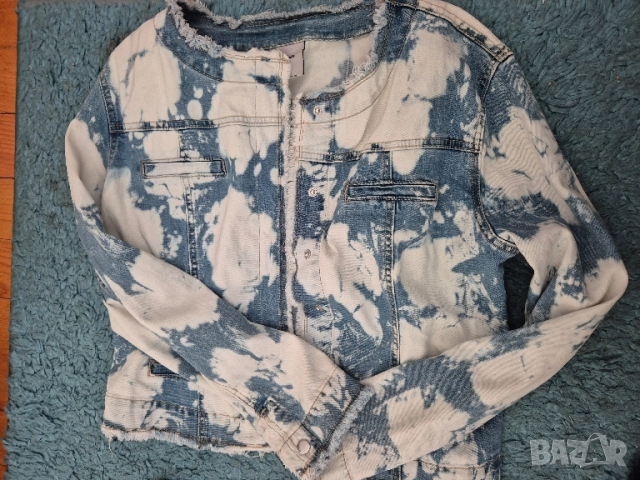 дънково яке с петна, снимка 2 - Якета - 52428760