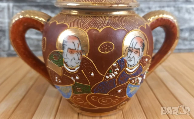 Японски сервиз Satsuma , снимка 6 - Сервизи - 50477722