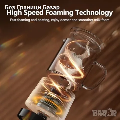 Нов Автоматичен фротер за мляко 400 мл – гореща и студена пяна за напитки, снимка 6 - Други - 50287871