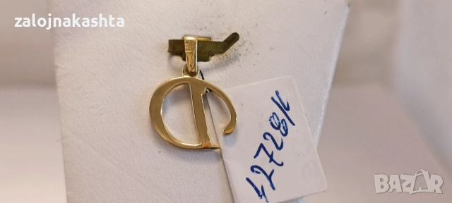 Нова Златна буква Д-1,13гр/14кр, снимка 3 - Колиета, медальони, синджири - 52737580