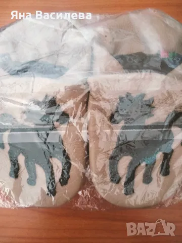 Кожени пантофки без подметка 22н. 13.5, снимка 4 - Детски пантофи - 47495760