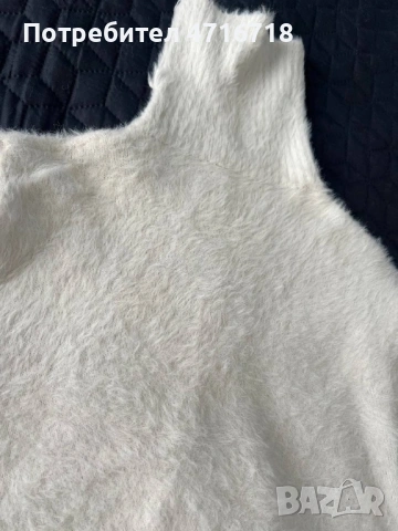 Пуловер. Бял, мек. пуловер., снимка 3 - Блузи с дълъг ръкав и пуловери - 53194616