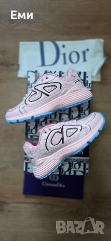 Christian Dior луксозни дамски естествена кожа обувки сникърси маратонки , снимка 3 - Маратонки - 52567275