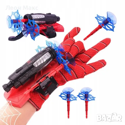 Ръкавица Спайдърмен с изтрелвачка гумени стрели, снимка 4 - Други - 48421437