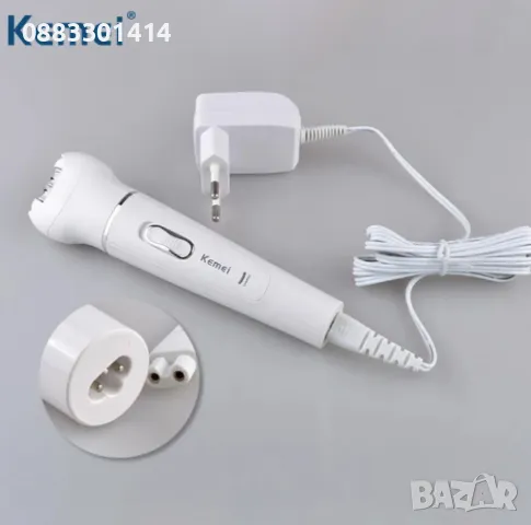 Епилатор 5 в 1, Бръснене, Масаж, Почистване и Ексфолиране, снимка 4 - Епилатори - 47444481