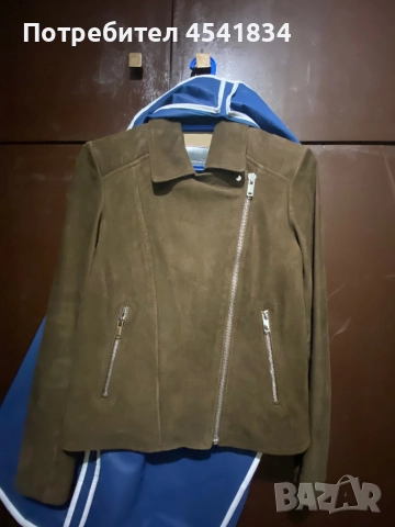 дамско яке Massimo Dutti от естествен велур, снимка 1