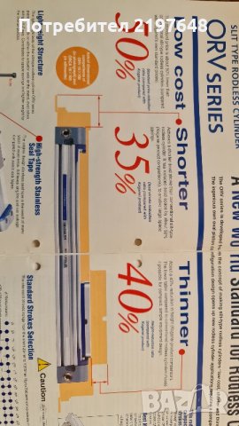 Пневматичен цилиндър ORV16x2000 безпрътов ( rodless), снимка 12 - Резервни части за машини - 35569732