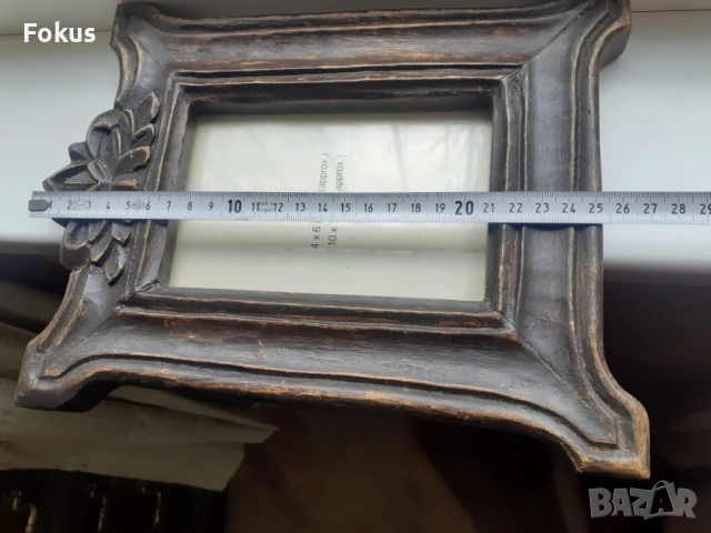 Красива и стилна дървена рамка за снимка дърворезба, снимка 7 - Антикварни и старинни предмети - 53964857