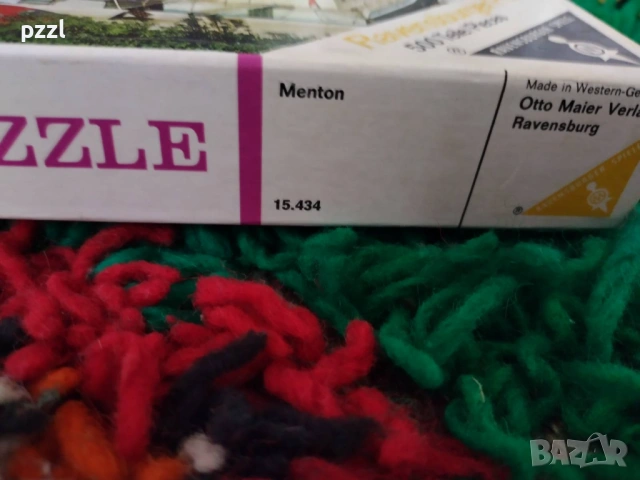 Пъзел "Menton” Ravensburger 1972г. 500 части, снимка 2 - Пъзели - 53966473