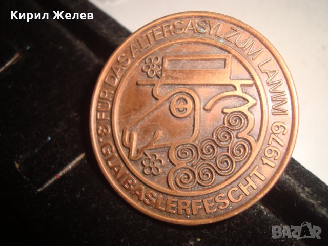 1979г. РЯДКА МАСИВНА НЕМСКА МЕДНА ЗНАЧКА 81013