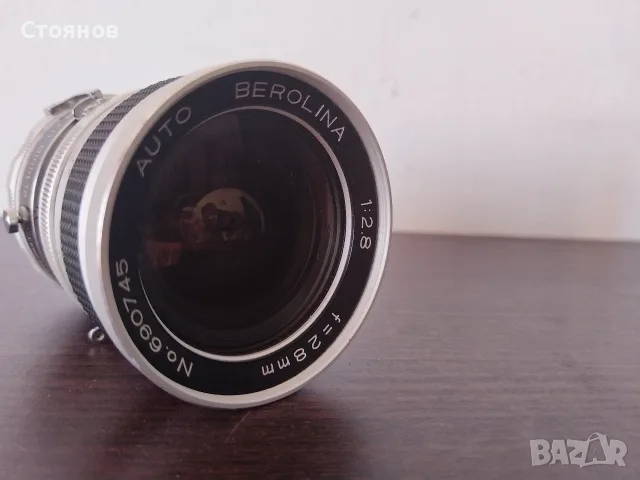 Обектив AUTO BEROLINA 1:2.8 f=28mm Japan, снимка 9 - Обективи и филтри - 55903300