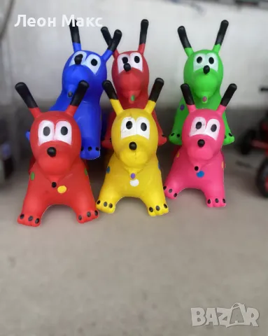 Детско гумено куче за скачане яздене и баланс за деца