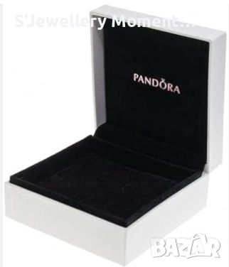 Сребъренна гривна тип PANDORA Пандора със закопчална сърце , снимка 4 - Гривни - 51224011
