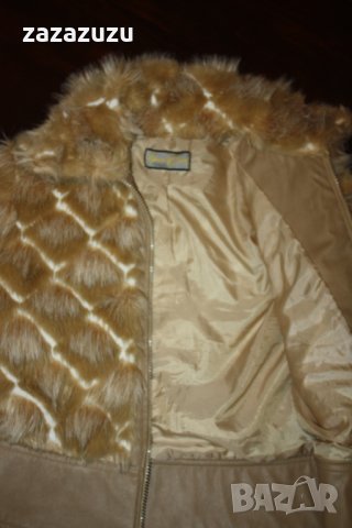 ЕСТЕСТВЕНА КОЖА и еко косъм - испанско кожено яке, снимка 6 - Якета - 30846693