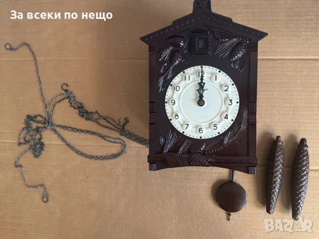 Оригинален Ретро часовник Кукувица , Руски часовник с кукувица „Маяк“ , снимка 11 - Стенни часовници - 55998829
