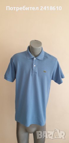 Lacoste Classic Fit Pique Cotton Mens Size 5 - L  ОРИГИНАЛ! Мъжка Тениска!, снимка 2 - Тениски - 44157020