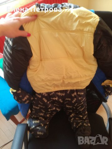 Нов зимен комплект в три части Батман месеца-18/24месеца, снимка 7 - Детски якета и елеци - 27085318