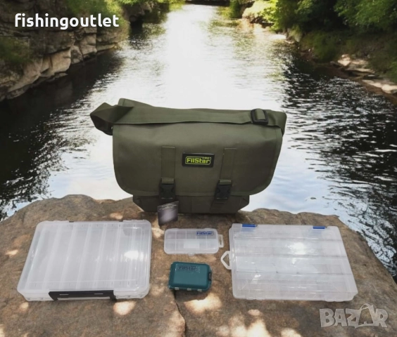 Риболовна чанта Filstar с 4 включени кутии 4 кутии , снимка 2 - Екипировка - 52691241