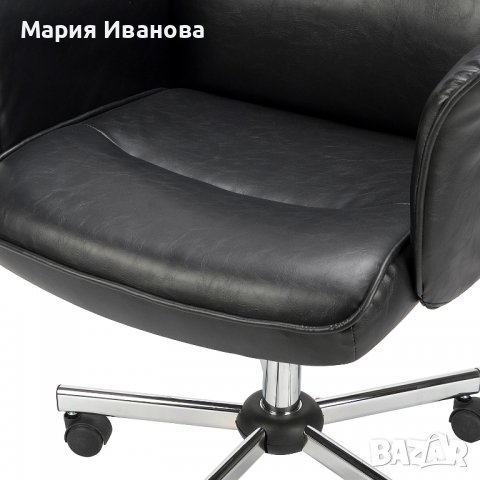 ПРОМОЦИЯ Кожен офис стол тип кресло THOMASINA , снимка 10 - Столове - 36662759
