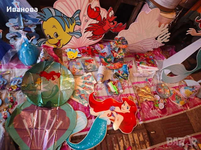 Украса за рожден ден : Елза и Ана, Ариел, Барби, Маша и Мечока, Мечо Пух, снимка 11 - Други - 53881005