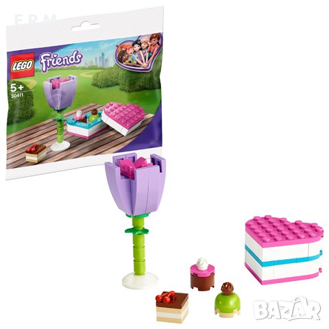 LEGO 30411 Кутия за бонбони и цвете polybag 14 февруари подарък , снимка 1