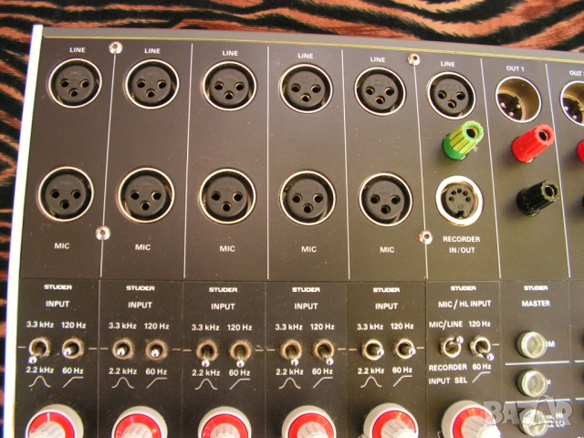 Смесителен пулт, Винтидж MIXER  Studer 069 6/2 в уникален комплект, снимка 6 - Ресийвъри, усилватели, смесителни пултове - 51848782