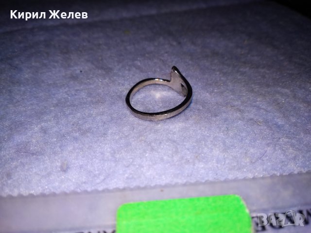 НЕЖЕН СРЕБЪРЕН КРИСТАЛЕН АРТ МОДЕЛ ПРЪСТЕН СРЕБРО 925 с РОДИЕВО ПОКРИТИЕ 34404, снимка 7 - Пръстени - 39633667