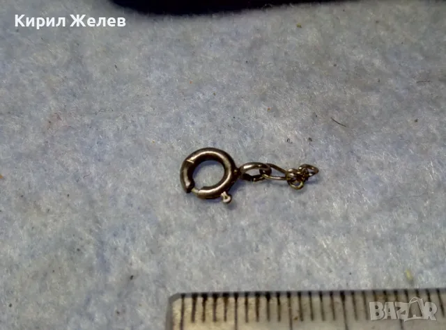 СТАРА СРЕБЪРНА ЗАКОПЧАЛКА СРЕБРО 925 КАРАБИНКА За СИНДЖИР ГРИВНА КОЛИЕ ВЕРИЖКА 49889, снимка 4 - Други - 49525129