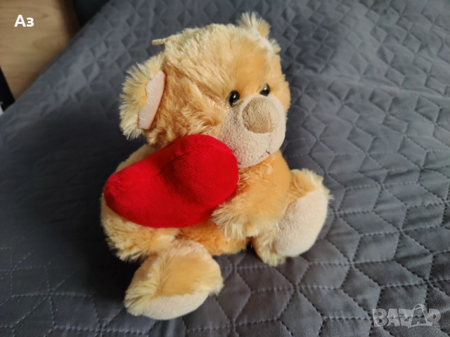 Продавам плюшена мека играчка Мече със сърце - нова, снимка 9 - Плюшени играчки - 52791112