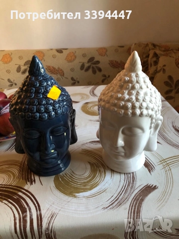 керамични глави на Буда 