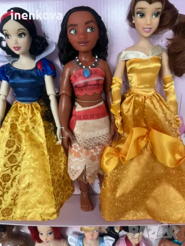 Кукла Тиана, Рапунцел, Покахонтас, Мулан, Есмералда, Пепеляшка, Аврора, Жасмин, Снежанка, Ариел, Бел, снимка 18 - Кукли - 38927058