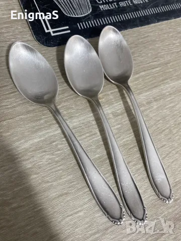 сребърни лъжици проба 90, снимка 2 - Антикварни и старинни предмети - 48358344