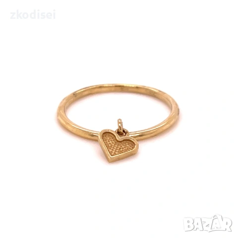 Златен дамски пръстен 1,49гр. размер:57 14кр. проба:585 модел:36067-2