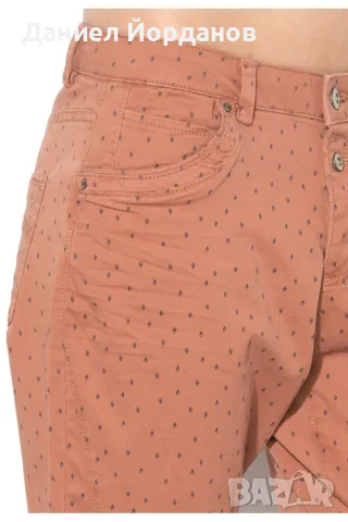 EDC by Esprit - Панталон Чино - Керемидено червен със ситен десен, XS, снимка 6 - Панталони - 55835862