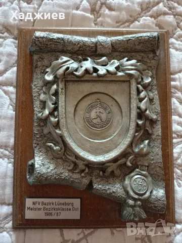 Стар футболен плакет от Германия 