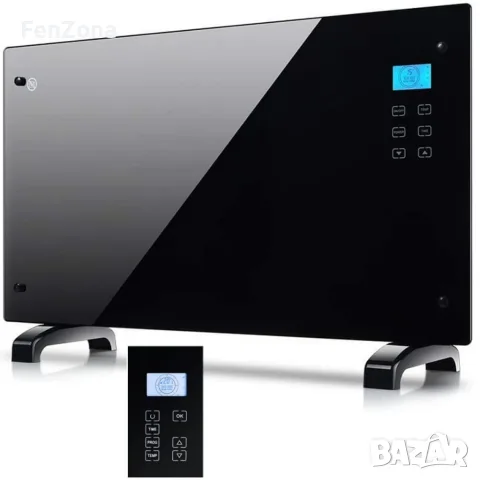 Електрически конвектор Heltes 2000W с LCD дисплей и седмично п, снимка 10 - Отоплителни печки - 56084179