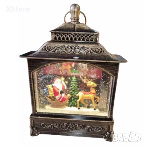 Коледна лампа със сняг и коледни орнаменти. 4 варианта , снимка 7 - Декорация за дома - 52437900