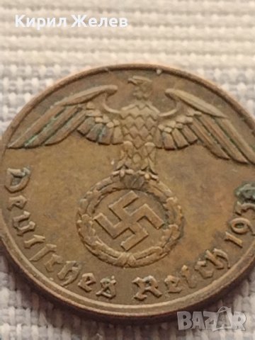 Монета 1 райхсфенинг 1939г. Германия Трети Райх с СХВАСТИКА за КОЛЕКЦИЯ 33019, снимка 6 - Нумизматика и бонистика - 42823236