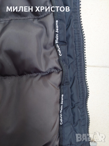 CALVIN KLEIN JEANS-100% Оригинално пухено яке-размер L, снимка 9 - Якета - 51945102