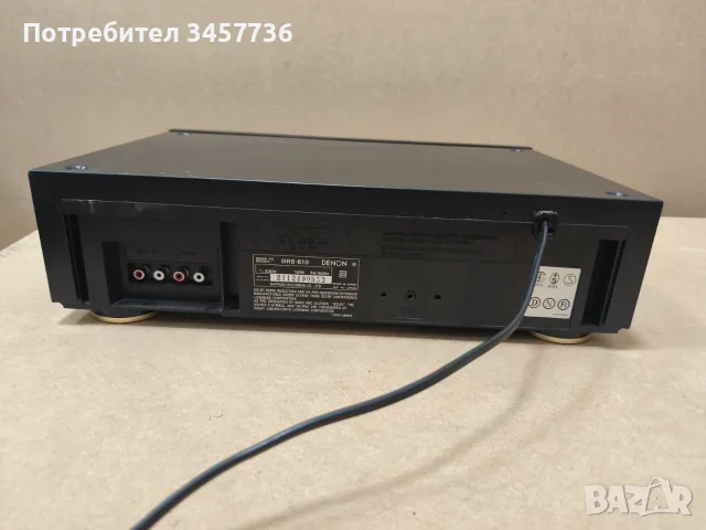 Двуглав Касетен Дек с Хоризонтално зареждане DENON DRS-610, снимка 9 - Декове - 56320813
