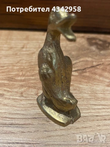 Стара бронзова фигурка « Патица», снимка 2 - Антикварни и старинни предмети - 51183938
