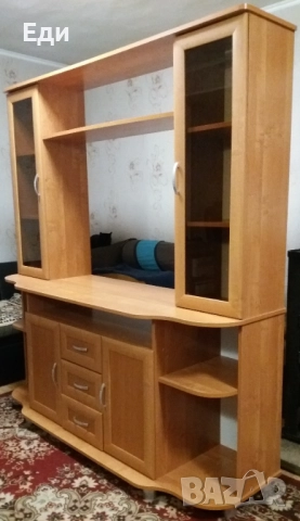 Нова холна секция за ТВ. Руско производство, плътно ПДЧ 16мм, Череша., снимка 2 - Секции и витрини - 52940972