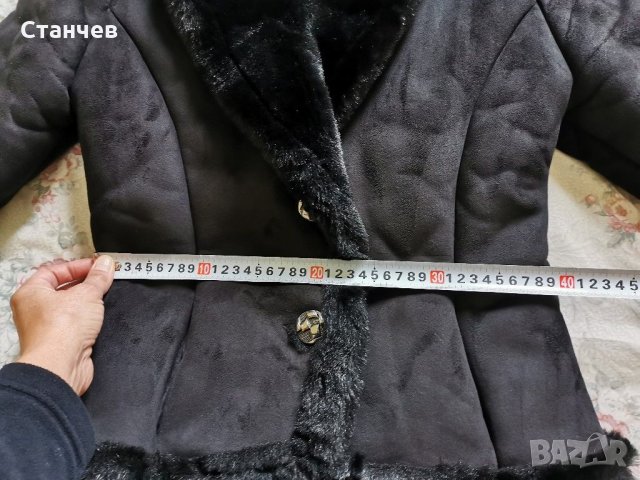 Елегантно дамско палто S, снимка 8 - Палта, манта - 30836249