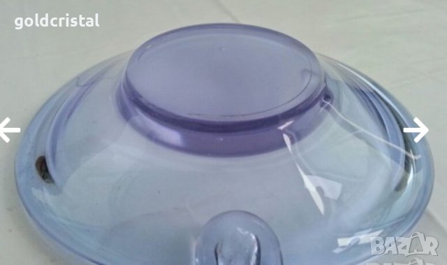 Ретро  фруктиера  цветно стъкло , снимка 8 - Антикварни и старинни предмети - 27172517