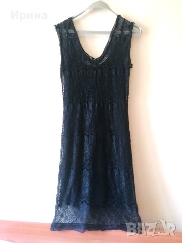 Дантелена черна рокля, снимка 2 - Рокли - 40474770