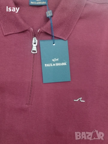 Мъжка тениска Паул Шарк Л последен размер в бордо цвят , снимка 7 - Тениски - 53169094