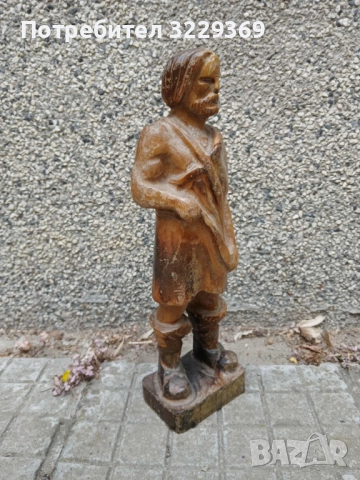 Дърворезва статуетка рибар, снимка 6 - Статуетки - 51871937